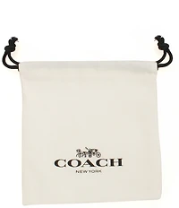 COACH Signature Tea Rose Short Pendant Necklace