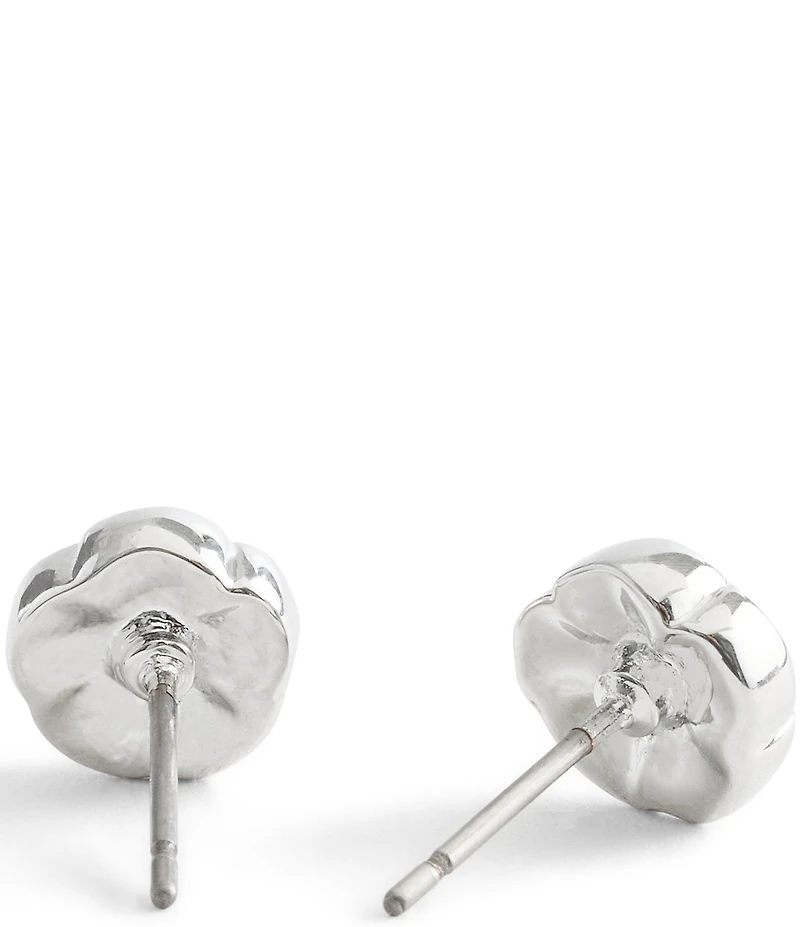 COACH Signature Tea Rose Stud Earrings