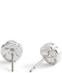 COACH Signature Tea Rose Stud Earrings