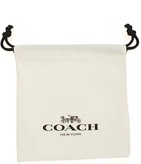 COACH Signature Tea Rose Stud Earrings