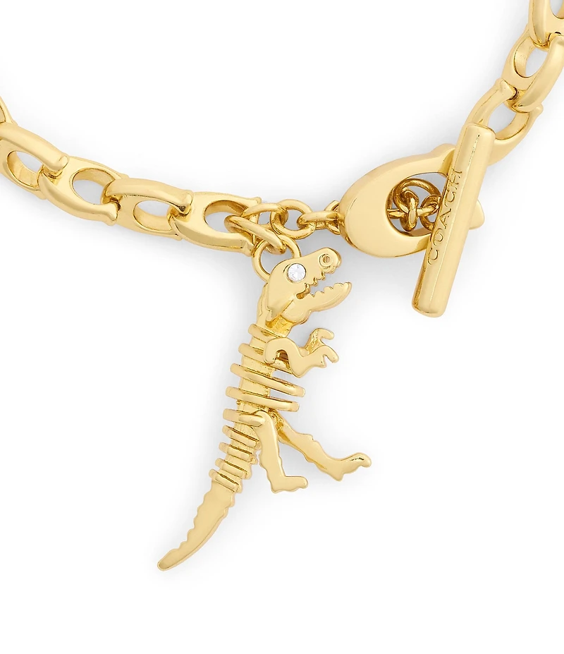 COACH Skeletal Rexy C Chain Line Bracelet