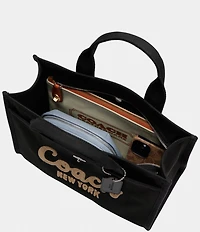COACH Cargo Canvas Embroidered Logo Tote Bag