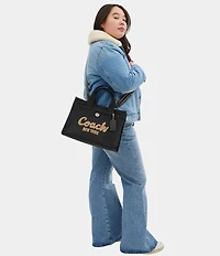 COACH Cargo Canvas Embroidered Logo Tote Bag