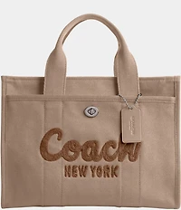 COACH Cargo Canvas Embroidered Logo Tote Bag