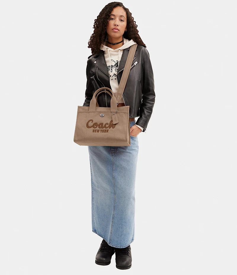 COACH Cargo Canvas Embroidered Logo Tote Bag
