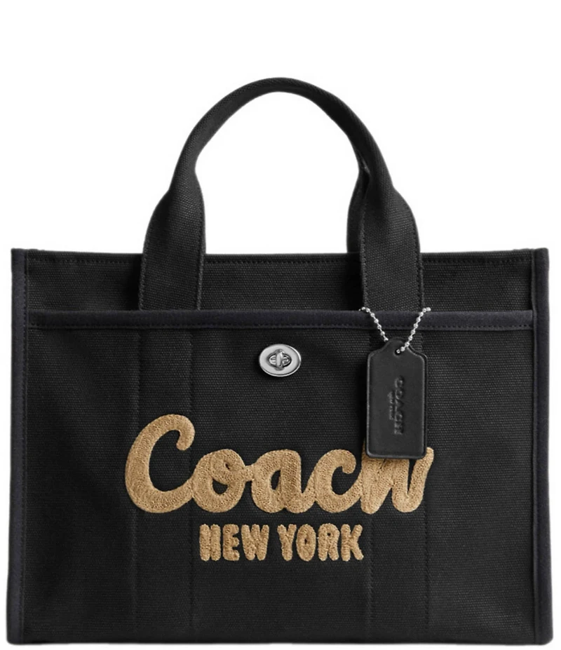 COACH Cargo Canvas Embroidered Logo Tote Bag