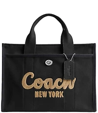 COACH Cargo Canvas Embroidered Logo Tote Bag