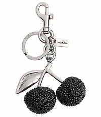 COACH Small Crystal Cherry Charm