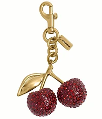 COACH Small Crystal Cherry Charm