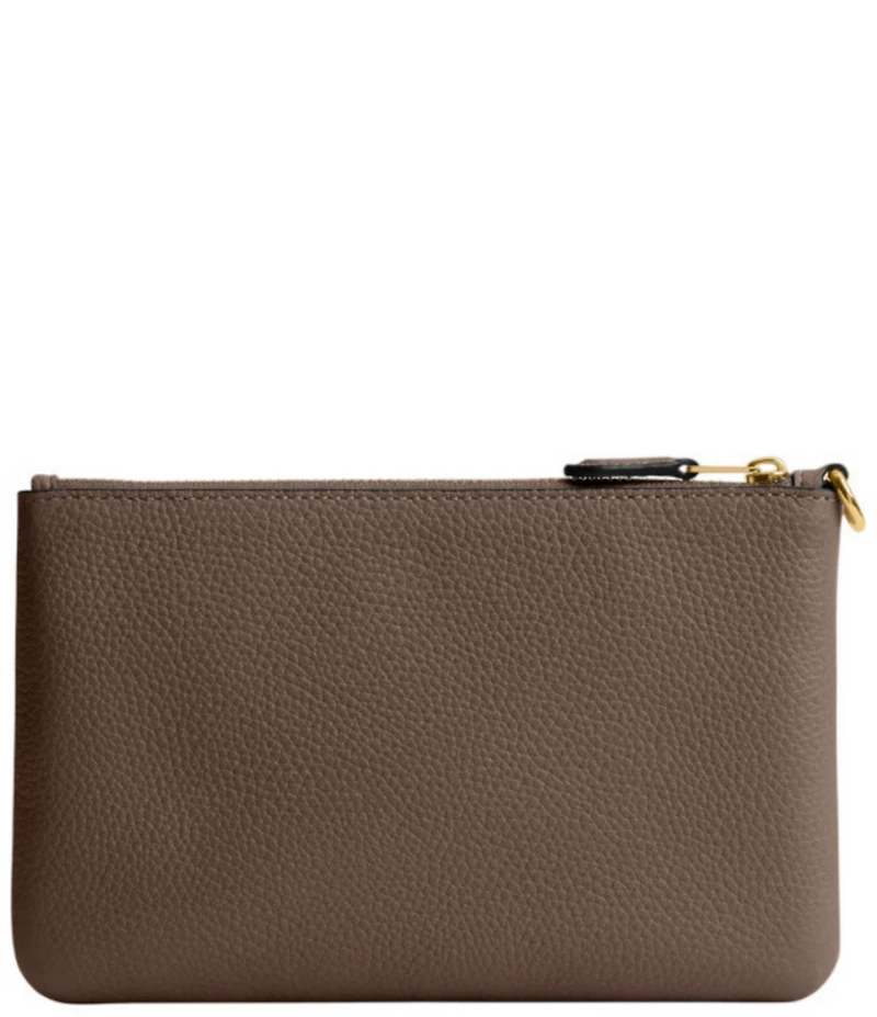 COACH Small Polished Pebble Leather Wristlet