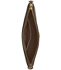 COACH Small Polished Pebble Leather Wristlet