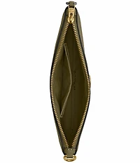 COACH Small Polished Pebble Leather Wristlet