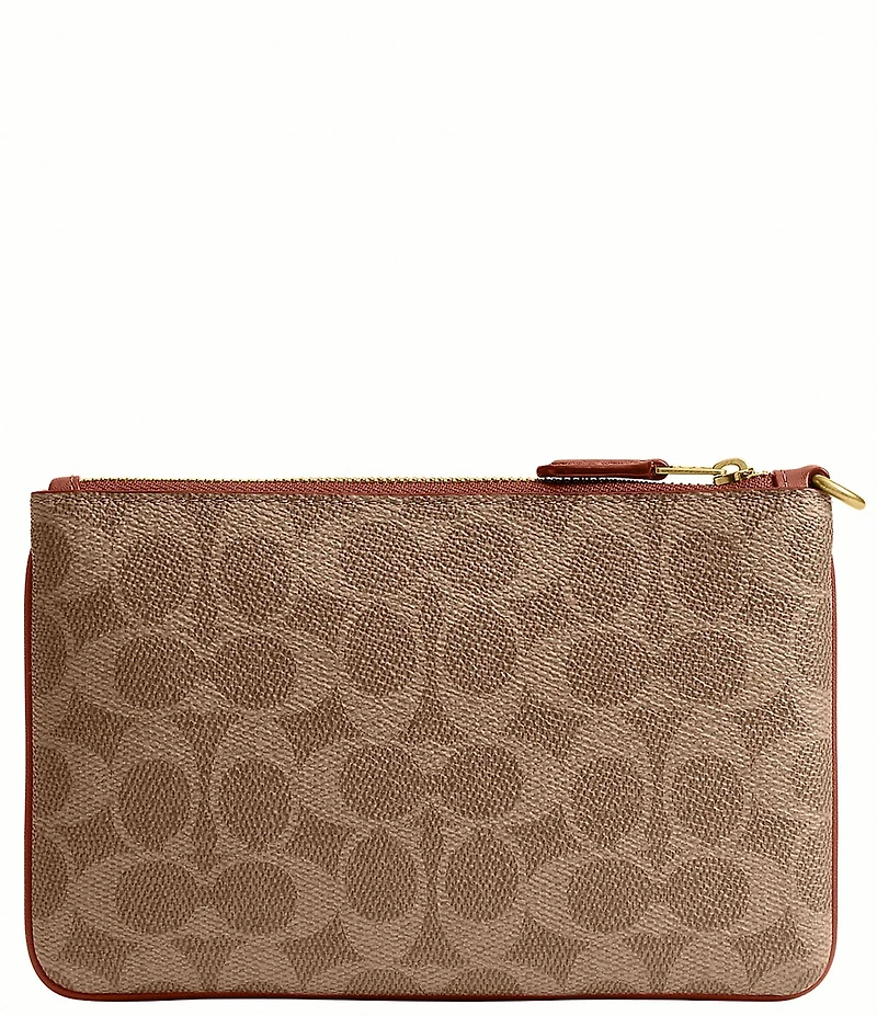 COACH Small Signature Canvas Wristlet