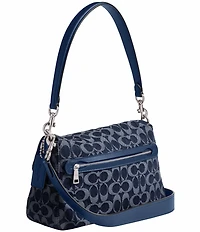 COACH Tabby Signature Logo Denim Shoulder Bag