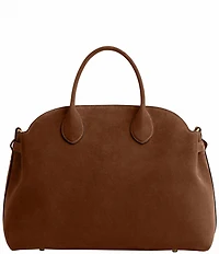 COACH Soft Empire 40 Carryall Suede Satchel Bag