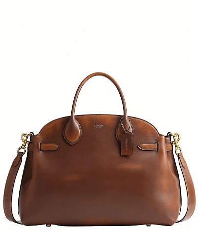 COACH Soft Empire 40 Loved Leather Carryall Satchel Bag