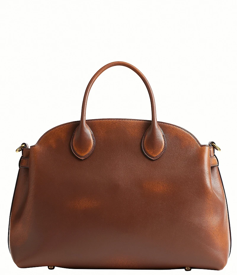 COACH Soft Empire 40 Loved Leather Carryall Satchel Bag