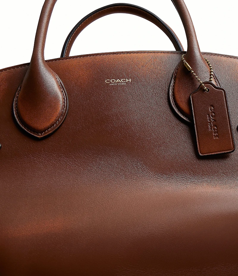 COACH Soft Empire 40 Loved Leather Carryall Satchel Bag