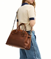 COACH Soft Empire 40 Loved Leather Carryall Satchel Bag