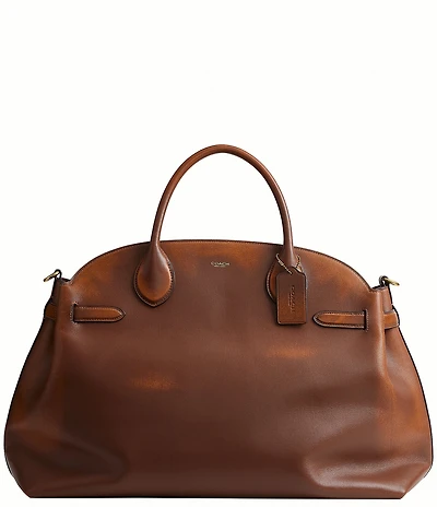 COACH Soft Empire 48 Loved Leather Satchel Bag
