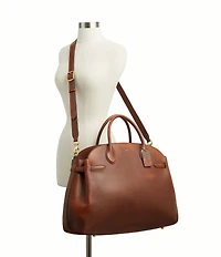 COACH Soft Empire 48 Loved Leather Satchel Bag
