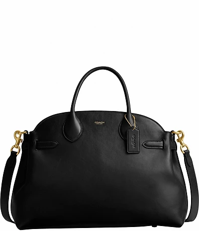COACH Soft Empire Leather Carryall Satchel Bag 40