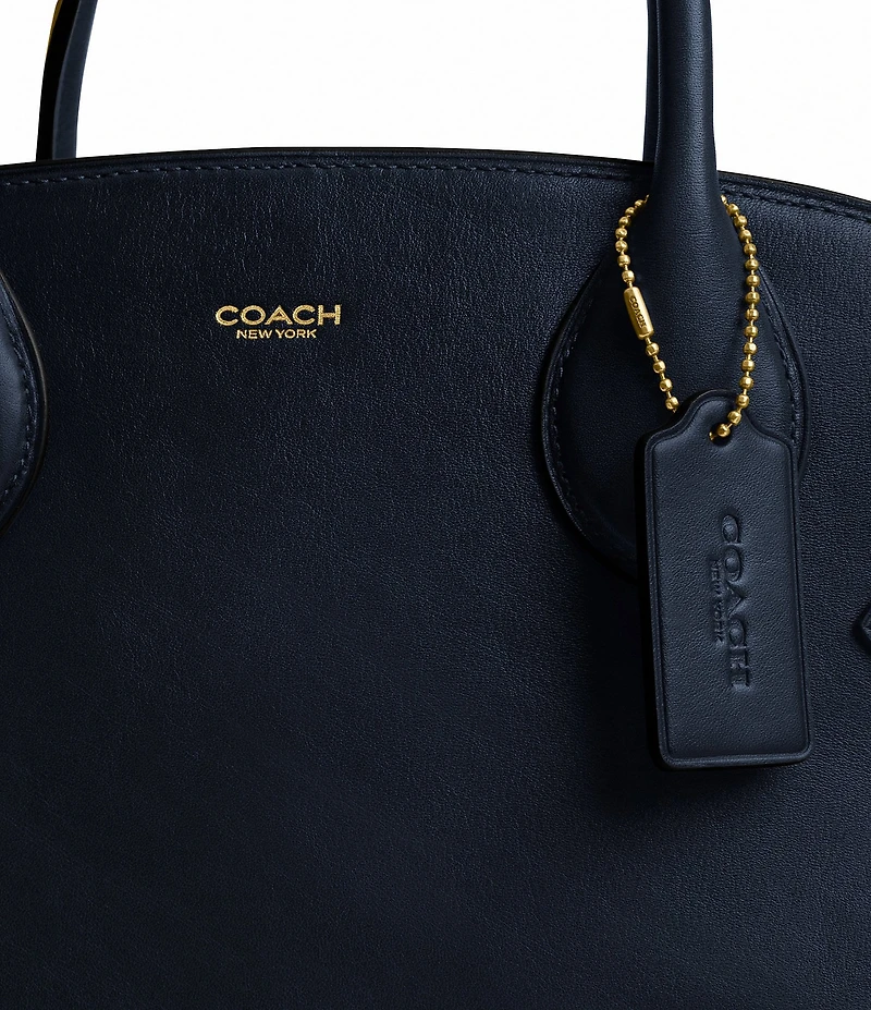 COACH Soft Empire 40 Leather Carryall Satchel Bag