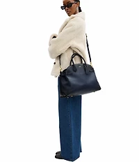COACH Soft Empire 40 Leather Carryall Satchel Bag