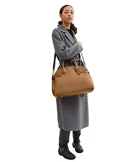 COACH Soft Empire 40 Leather Carryall Satchel Bag