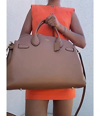 COACH Soft Empire 40 Leather Carryall Satchel Bag