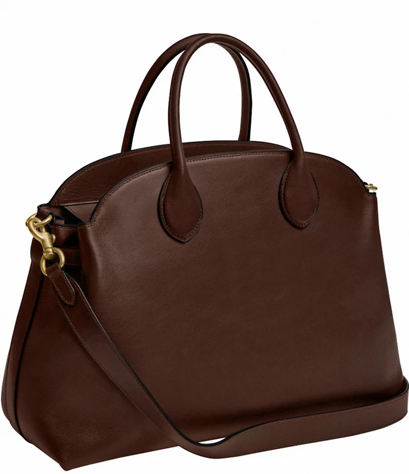 COACH Soft Empire 40 Leather Carryall Satchel Bag