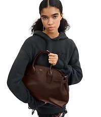 COACH Soft Empire 40 Leather Carryall Satchel Bag