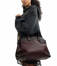 COACH Soft Empire 40 Leather Carryall Satchel Bag