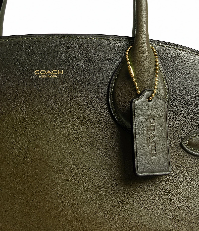 COACH Soft Empire 40 Leather Carryall Satchel Bag