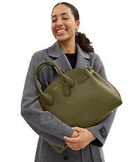 COACH Soft Empire 40 Leather Carryall Satchel Bag
