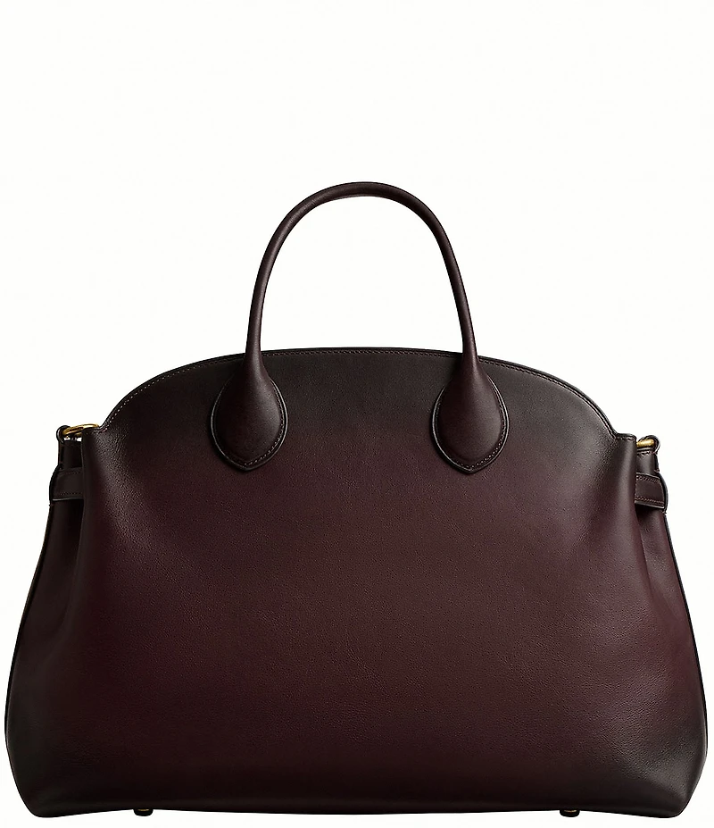 COACH Soft Empire 40 Leather Carryall Satchel Bag
