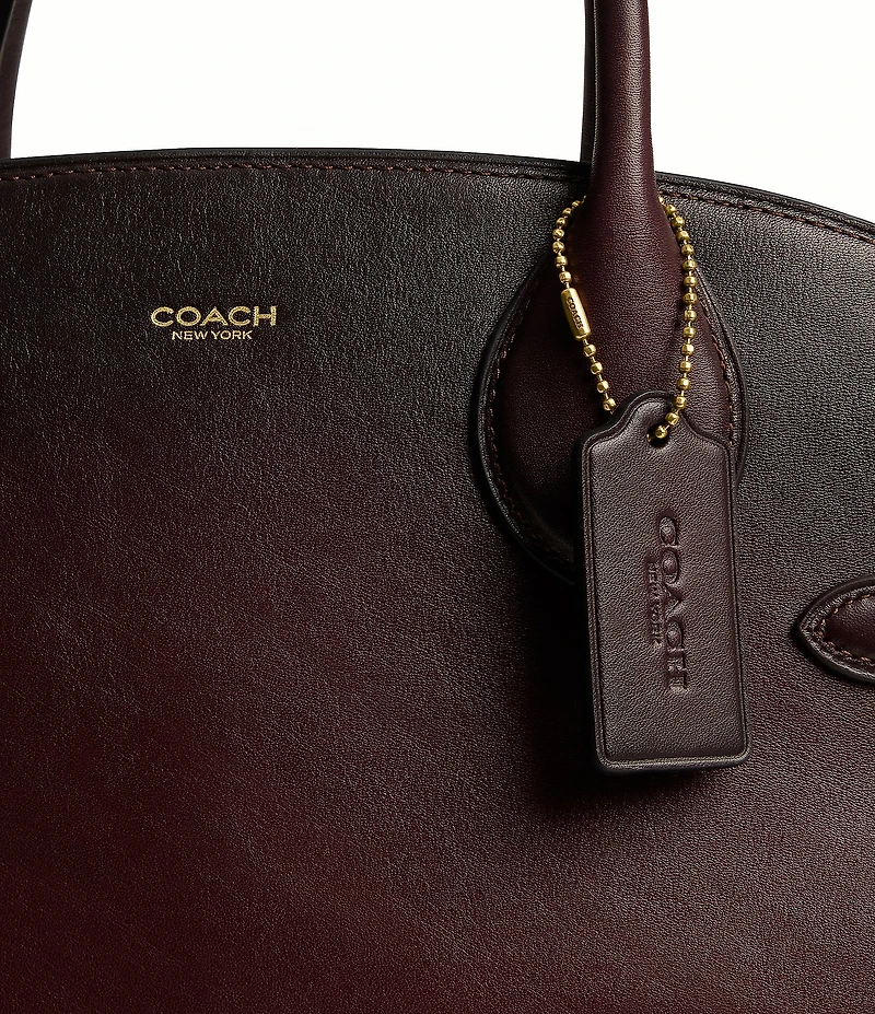 COACH Soft Empire 40 Leather Carryall Satchel Bag