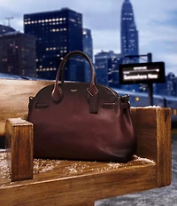 COACH Soft Empire 40 Leather Carryall Satchel Bag