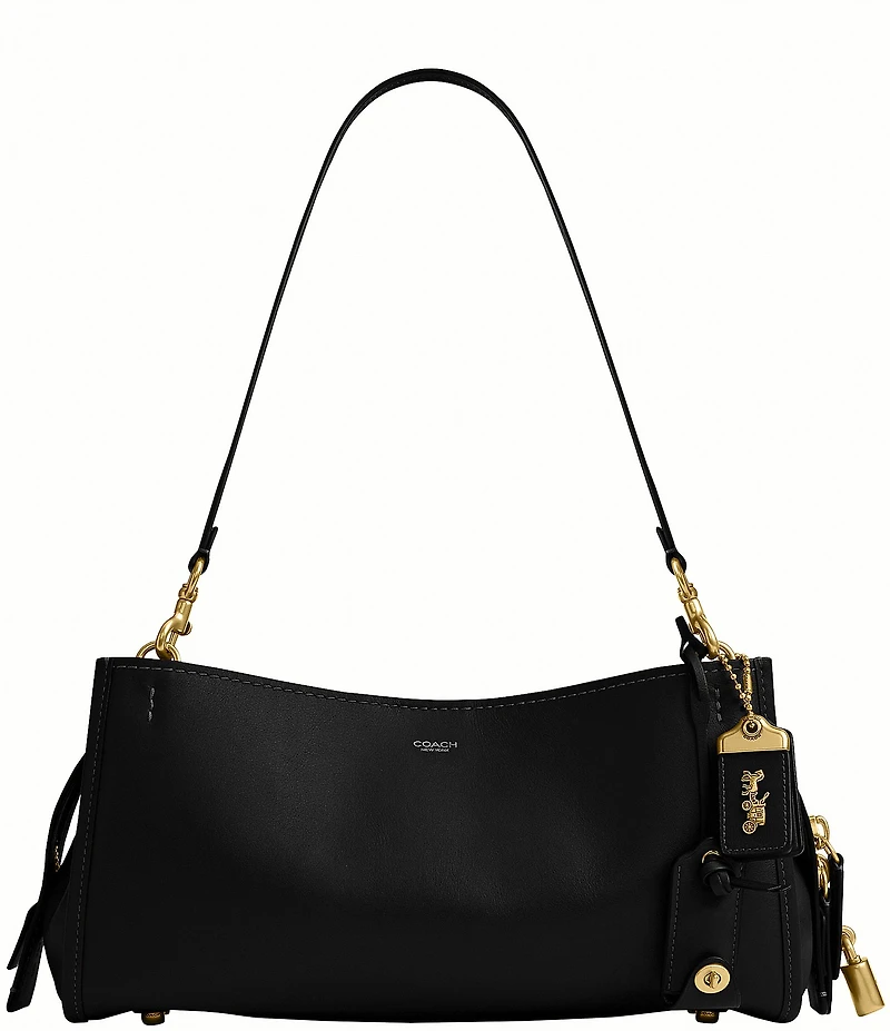 COACH Soft Grain Leather Rogue Shoulder Bag 34
