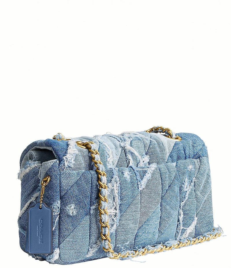 COACH Tabby 26 Repurposed Denim Patchwork Quilting Shoulder Bag