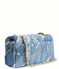 COACH Tabby 26 Repurposed Denim Patchwork Quilting Shoulder Bag