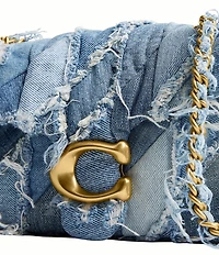 COACH Tabby 26 Repurposed Denim Patchwork Quilting Shoulder Bag