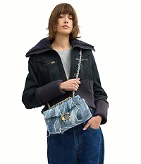 COACH Tabby 26 Repurposed Denim Patchwork Quilting Shoulder Bag