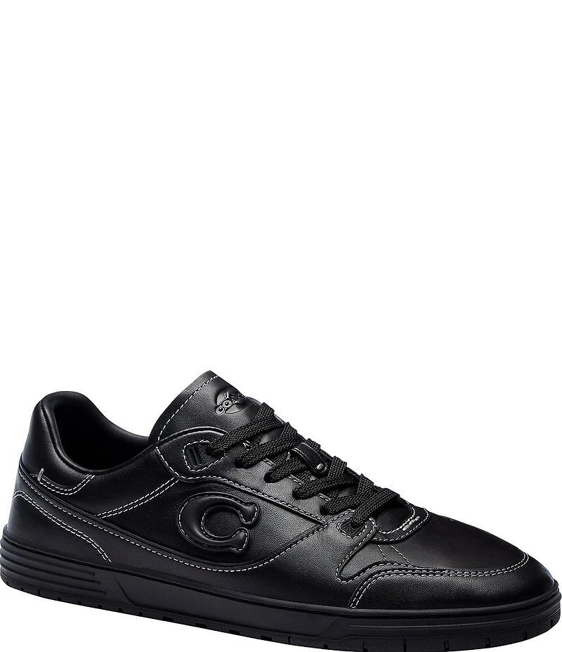 COACH Soft Soho Logo Lace Up Leather Sneakers