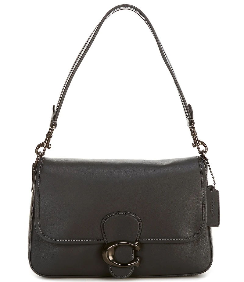 COACH Soft Tabby Black Hardware Shoulder Bag