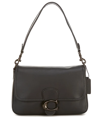 COACH Soft Tabby Black Hardware Shoulder Bag