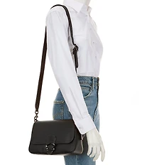 COACH Soft Tabby Black Hardware Shoulder Bag