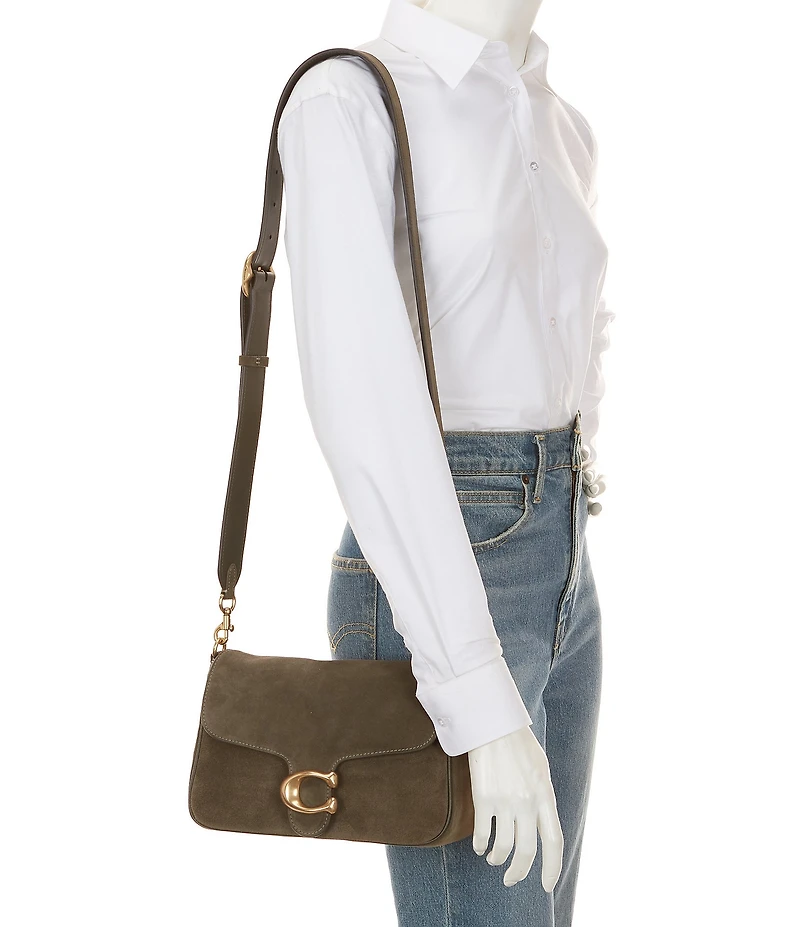 COACH Soft Tabby Suede Shoulder Bag