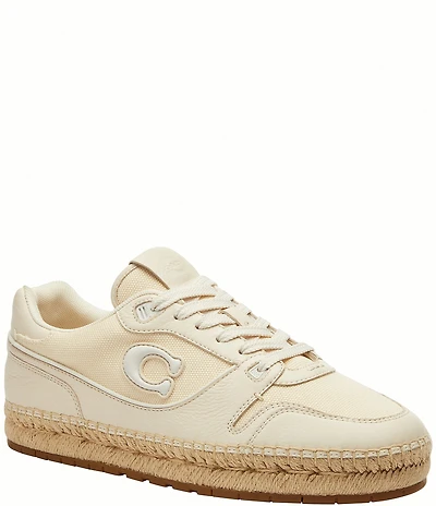 COACH Soho Espadrille Lace Up Sneakers