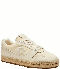 COACH Soho Espadrille Lace Up Sneakers